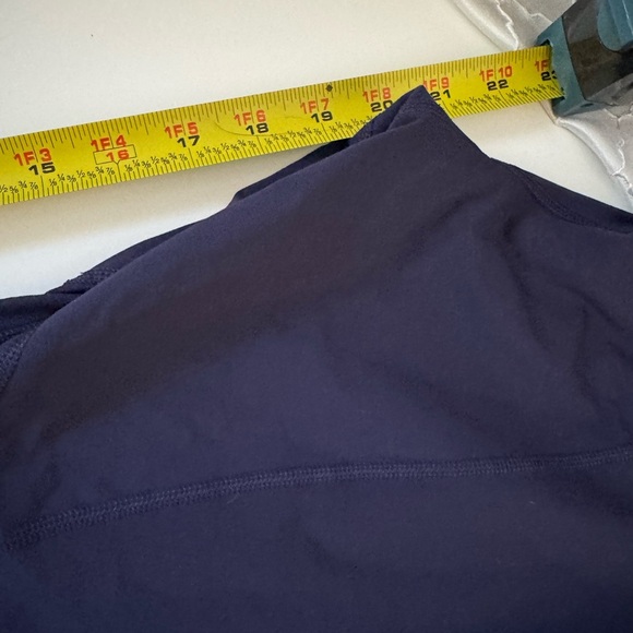 Lululemon Run: Inspire Crop II Deep Indigo / Wide Bold Stripe White Deep Indigo - Picture 12 of 13